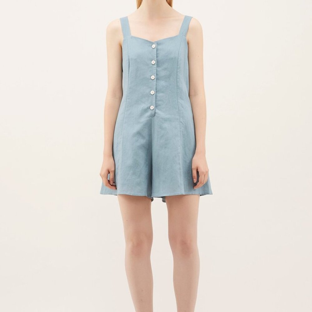The Editor's Market Varina V-Neck Romper Sz XS